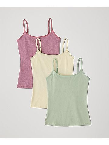 Pact Summer Lovin' Everyday Shelf Bra Camisole 3-Pack (view 1)