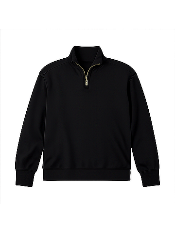 Pact Black CloudKnit Quarter Zip (view 1)