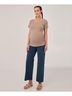 Pact Stucco Heather Maternity Ruched Tee Size S - photo 3