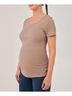 Pact Stucco Heather Maternity Ruched Tee Size S - photo 5