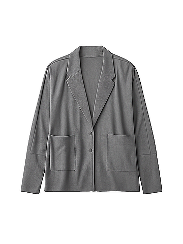 Pact Medium Grey Heather Airplane Relaxed Blazer (view 1)