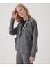 Pact Medium Grey Heather Airplane Relaxed Blazer Size L - photo 6
