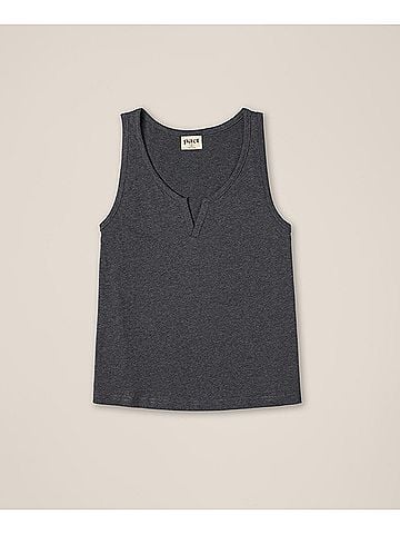 Pact Charcoal Heather Staycation Sleep Tank (view 1)