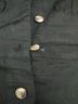 Pact Black Canopy Linen Blend Button-Front Dress Size S - photo 10