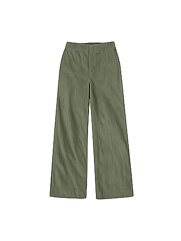 Pact Olivine Modern Corduroy Wide Leg Pant (view 1)