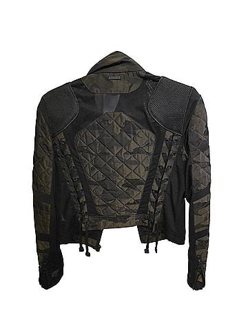 Blanc Noir Camo Mesh Moto Jacket (view 2)