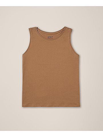 Pact Brown Sugar Softspun High Neck Tank (view 1)