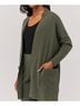 Pact Grape Leaf Heather Airplane Wrap Cardigan Size XL - photo 6