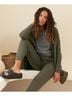 Pact Grape Leaf Heather Airplane Wrap Cardigan Size XL - photo 7