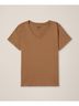 Pact Brown Sugar Softspun V-Neck Tee Size XS - photo 1