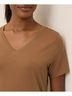 Pact Brown Sugar Softspun V-Neck Tee Size XS - photo 3
