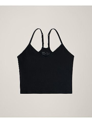 Pact Black Everyday Shelf Bra Cropped Camisole (view 1)