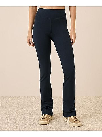 Pact Midnight Blue On the Go-To Cropped Bootcut Legging (view 2)