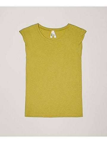 Pact Chartreuse Featherweight Slub Muscle Tee (view 1)