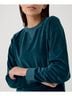 Pact Celestial Cotton Velour Crew Pullover Size XL - photo 5