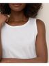 Pact White Softspun High Neck Tank Size S - photo 3