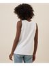 Pact White Softspun High Neck Tank Size S - photo 5