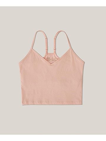 Pact Peach Everyday Shelf Bra Cropped Camisole (view 1)
