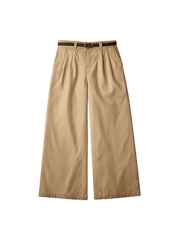 Pact Sesame Boulevard Brushed Twill Wide Leg Trouser (view 1)