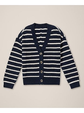 Pact Tiburon Stripe Luxe Knit Cardigan (view 1)