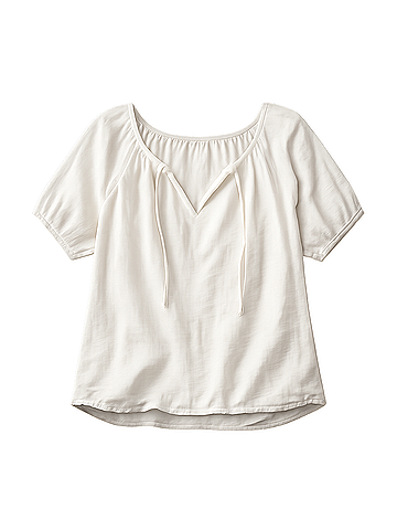 Pact Sea Salt Coastal Double Gauze Boho Popover (view 1)