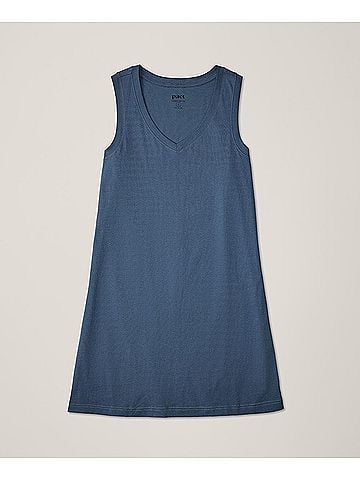 Pact French Navy Softspun A-Line Tank Dress (view 1)