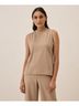 Pact Sesame Heather Airplane Mock Neck Shell Size M - photo 2