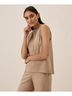 Pact Sesame Heather Airplane Mock Neck Shell Size M - photo 5