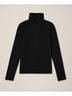 Pact Black Luxe Stretch Jersey Slim Turtleneck Size S - photo 1