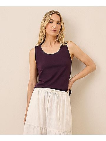 Pact Berry Jam Luxe Stretch Jersey Tank (view 2)