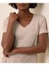 Pact Flax Heather Softspun V-Neck Tee Size XS - photo 3