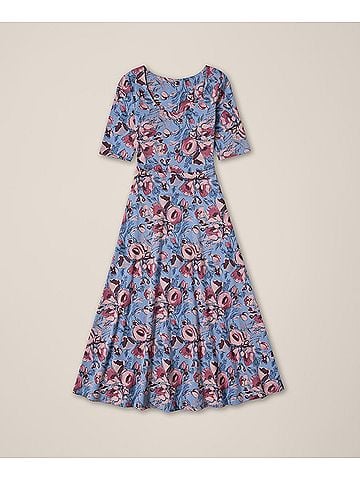 Pact Gathered Joys Fit and Flare Signature Scoop Dress (view 1)