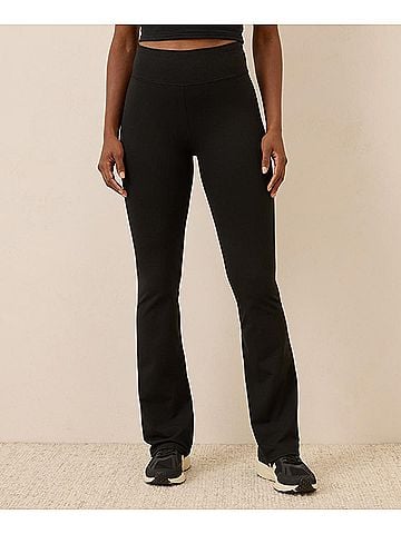 Pact Black On the Go-To Cropped Bootcut Legging (view 2)
