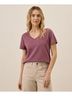 Pact Mauve Softspun V-Neck Tee Size M - photo 2
