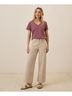 Pact Mauve Softspun V-Neck Tee Size M - photo 3