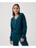 Pact Celestial Thermal Waffle Henley Pullover Size XS - photo 2