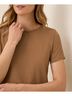 Pact Brown Sugar Softspun Crew Neck Tee Size S - photo 3