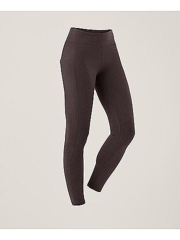 Pact Chocolate Heather On the Go-To Pocket Legging (view 1)