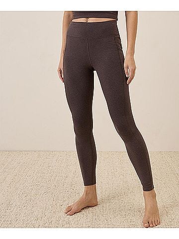 Pact Chocolate Heather On the Go-To Pocket Legging (view 2)