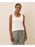 Pact White Luxe Stretch Jersey Tank Size XL - photo 2