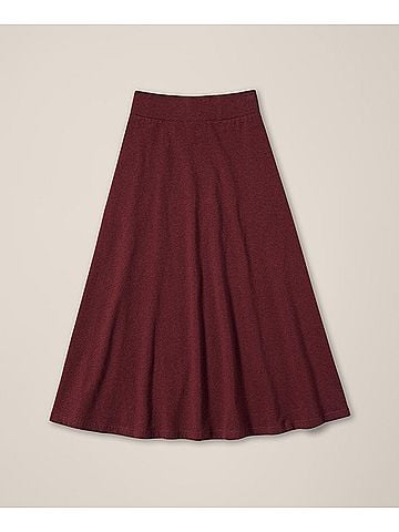 Pact Ruby Heather Fit and Flare Midi Skirt (view 1)