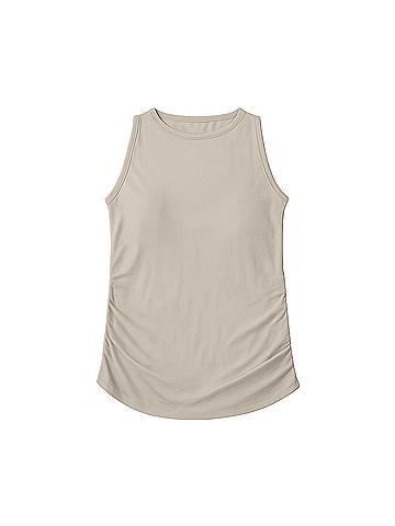 Pact Wheat Heather Maternity Everyday Tank (view 1)