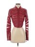 Bebe 100% Leather Stripes Red Bebe Track Jacket Size S - photo 1