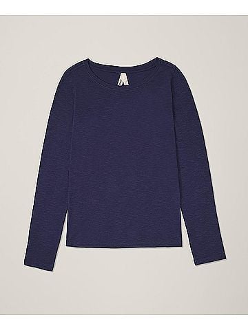 Pact Eclipse Purple Featherweight Slub Long Sleeve Tee (view 1)