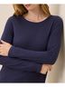 Pact Eclipse Purple Featherweight Slub Long Sleeve Tee Size M - photo 4