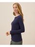 Pact Eclipse Purple Featherweight Slub Long Sleeve Tee Size M - photo 5