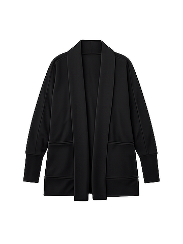 Pact Black Airplane Wrap Cardigan (view 1)