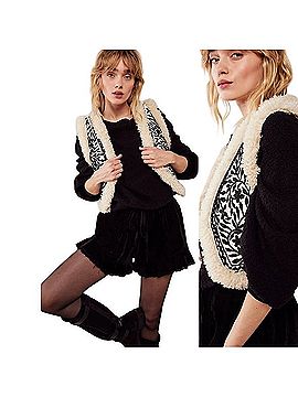 Free People Noelle Faux Fur Vest (view 1)
