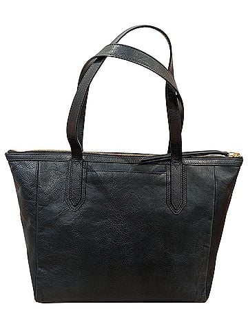 Fossil Sydney Shopper Heritage Blue Leather Tote (view 2)