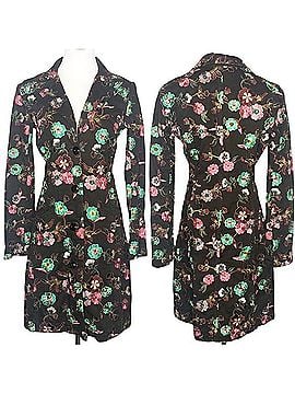 Johnny Was Floral Embroidered Trench Coat Trenchcoat (view 2)